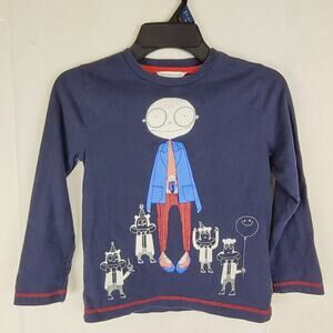 Little Marc Jacobs blue glow in the dark party tshirt Size 6 kids long sleeve